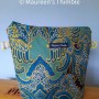 Projectbag groen batik